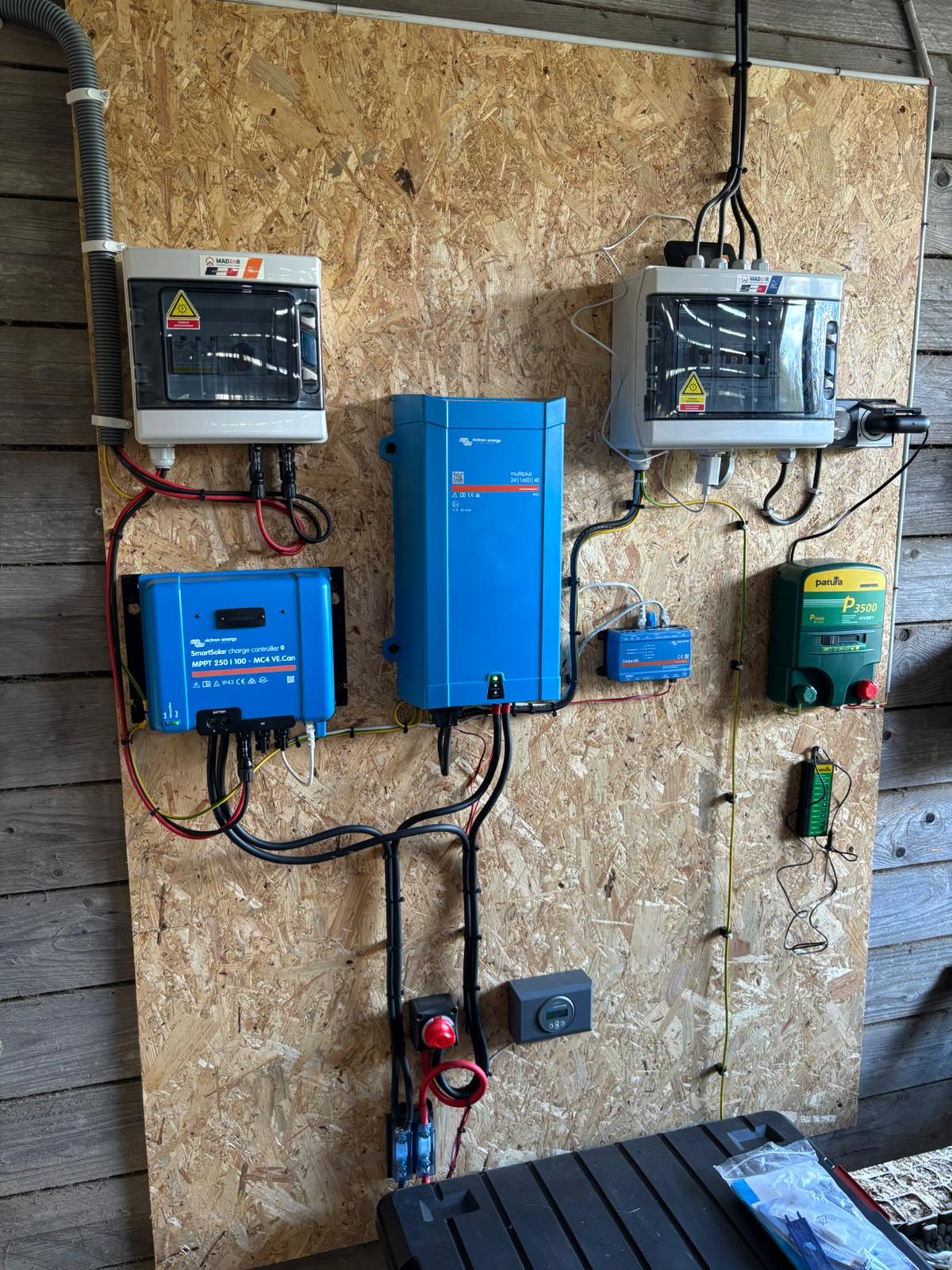 photo de panneaux photovoltaiques installés à Montaigu